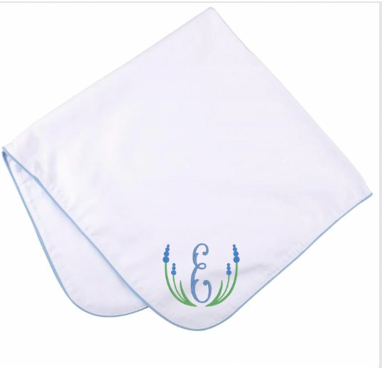 Piped Pique Baby Blanket - South of Hampton