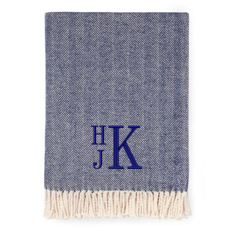Sferra Cotton Throw - South of Hampton