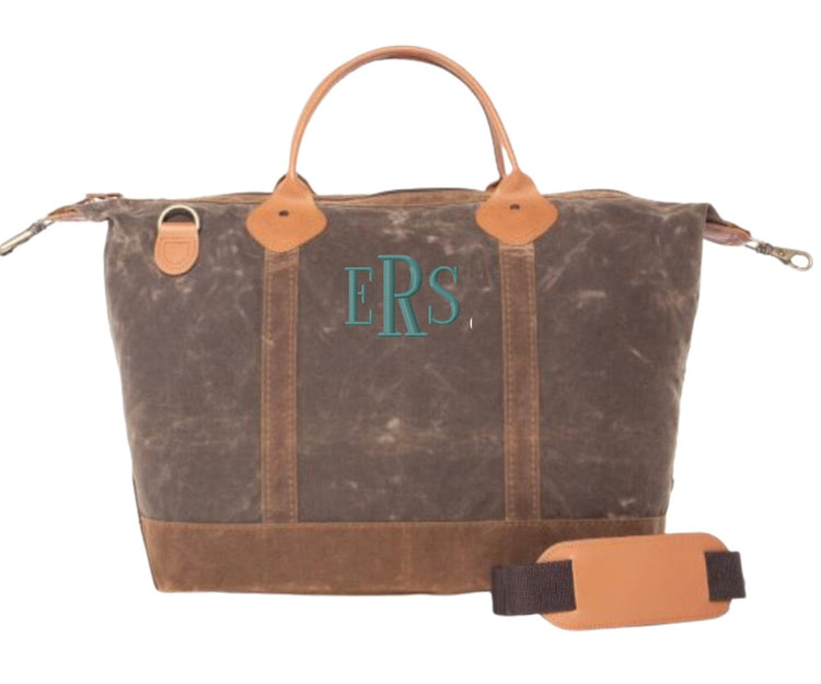 Waxed Canvas Voyager Weekender Bag - South of Hampton