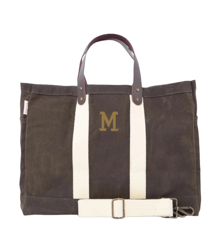 Waxed Commuter Tote - South of Hampton