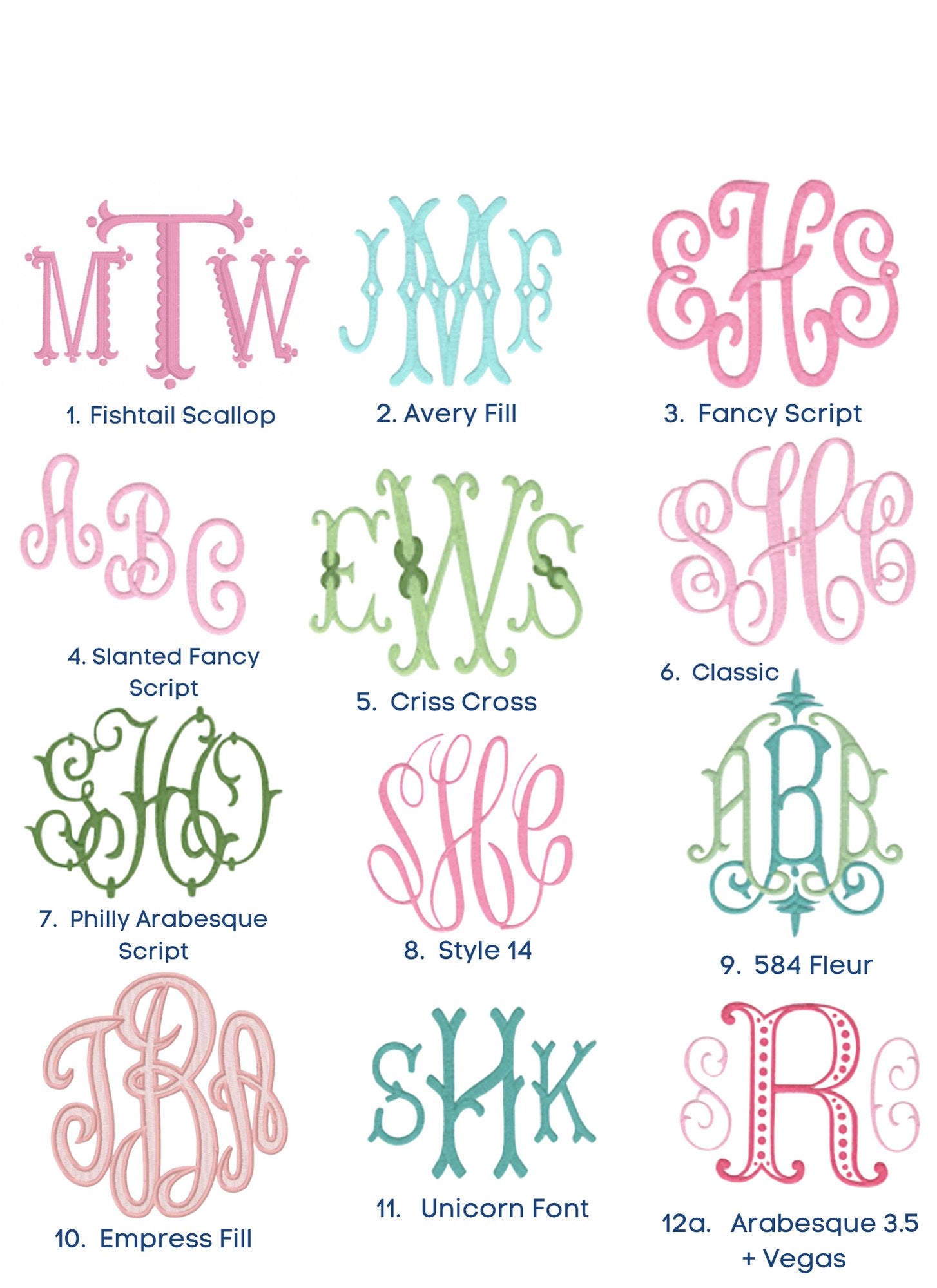 MONOGRAM STYLES