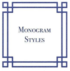 Monogram Styles | South of Hampton