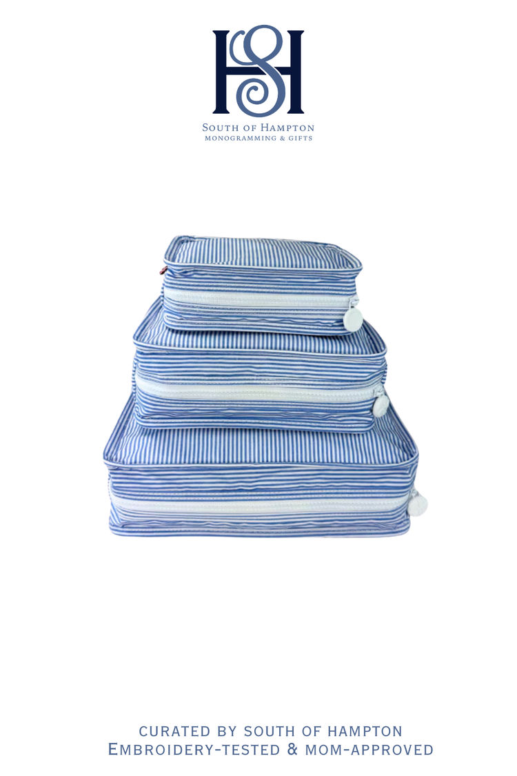 Personalized Wipeable Stacking Set | Monogrammed Packing Cubes