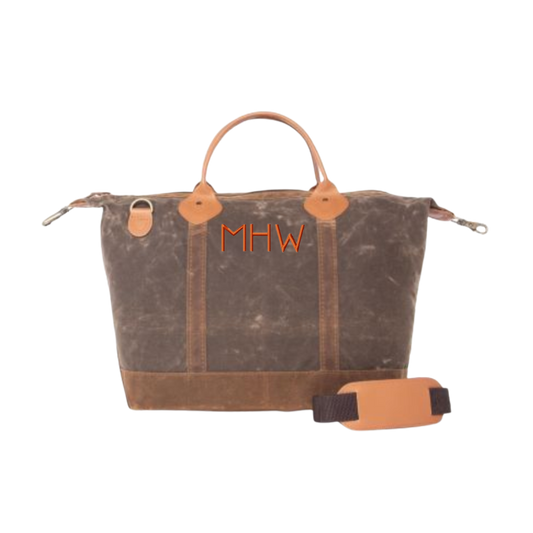 Waxed Canvas Weekender Bag