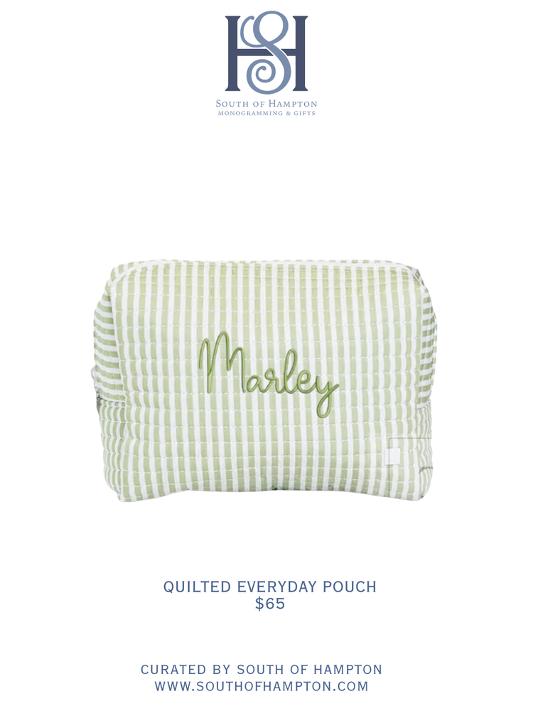Personalized Quilted Everyday Pouch
