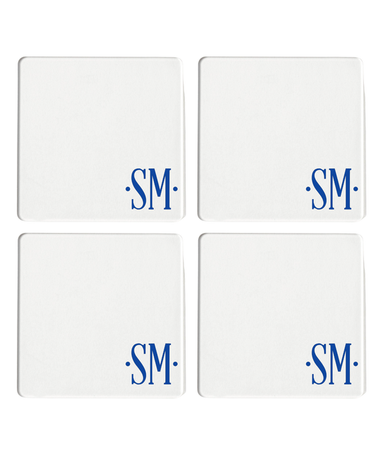 4" Square Coaster (s/4) with Holder