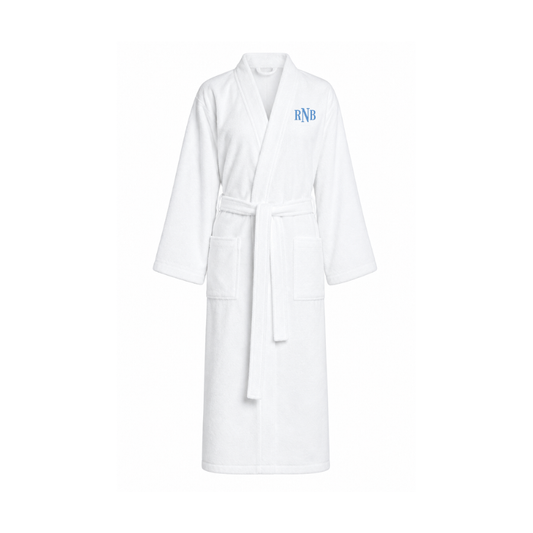 White Terry Cotton Bathrobe