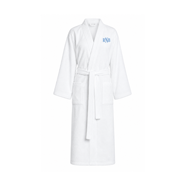 White Terry Cotton Bathrobe