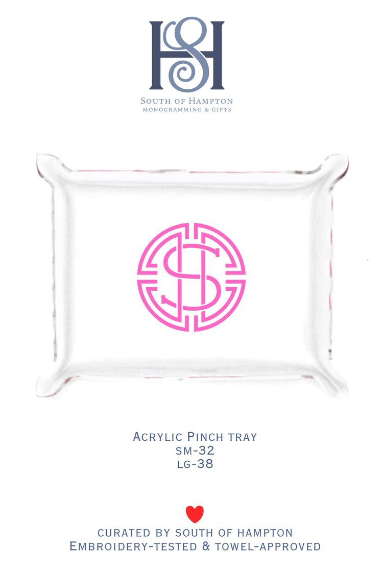 Personalized Acrylic Pinch Tray