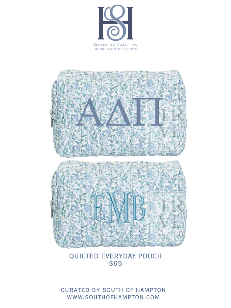 Personalized Quilted Everyday Pouch