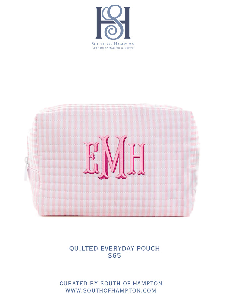 Personalized Quilted Everyday Pouch