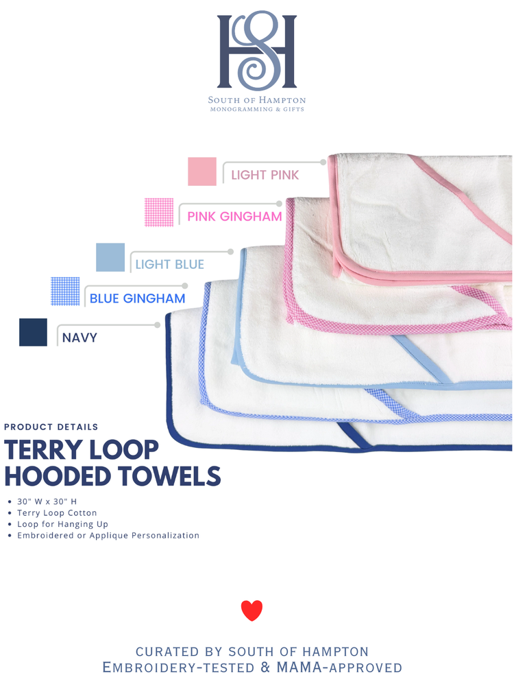 Personalized Terry Loop Hooded Baby Towel