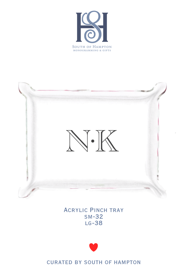 Personalized Acrylic Pinch Tray