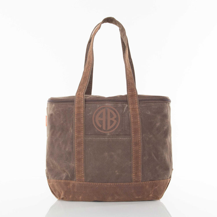 Waxed Canvas Boat Tote Cooler