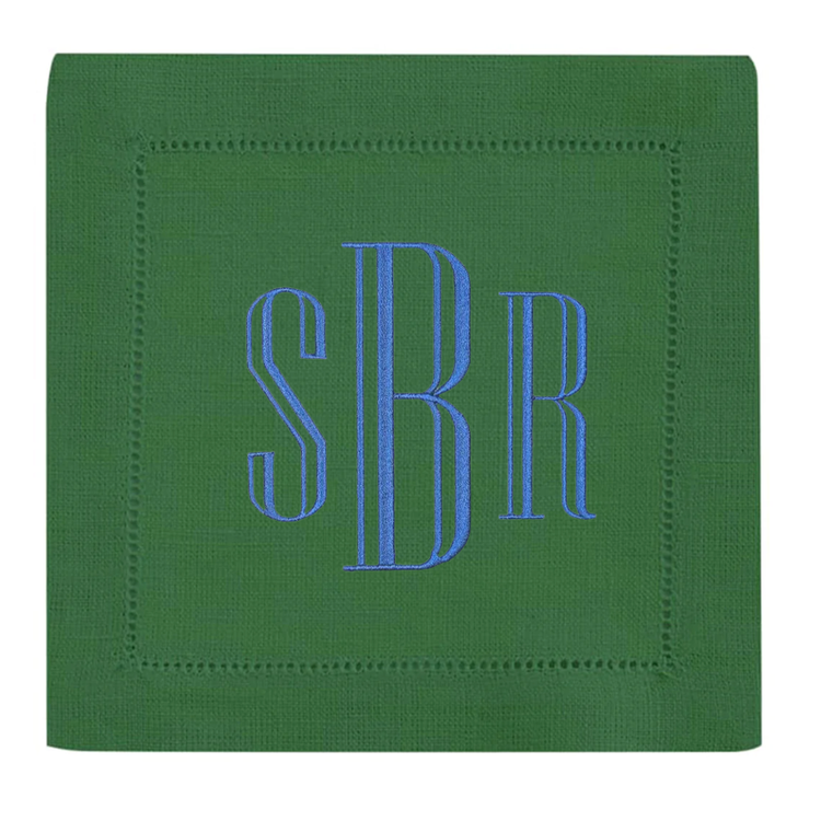 Personalized Linen Cocktail Napkins