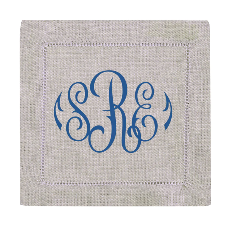 Personalized Linen Cocktail Napkins