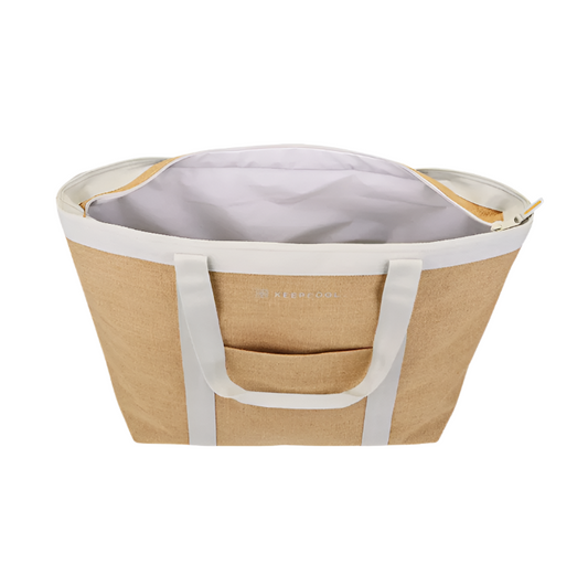 Keepcool Burlap Insulated Tote