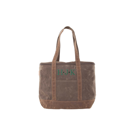 Waxed Canvas Boat Tote Cooler