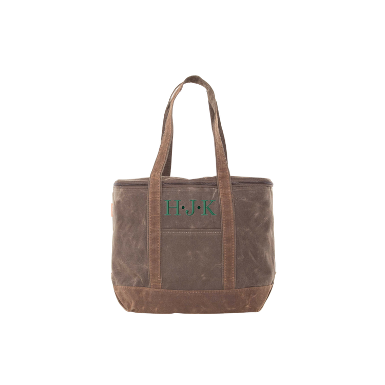 Waxed Canvas Boat Tote Cooler