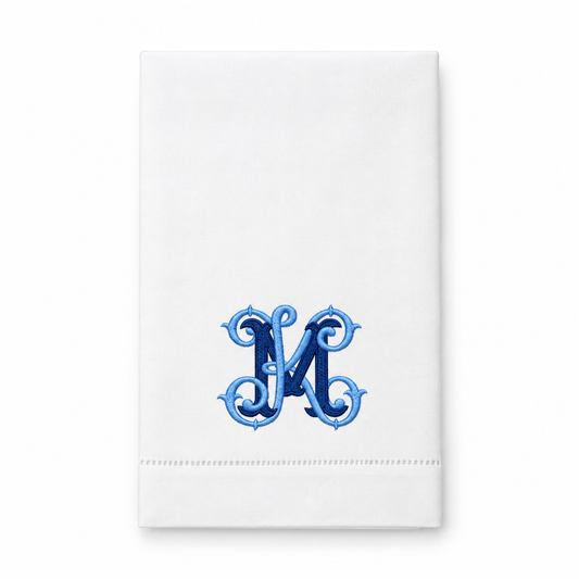 Monogrammed Linen Hand Towel