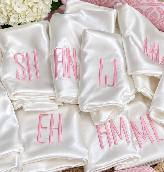 Personalized Silk Pillowcase | South of Hampton