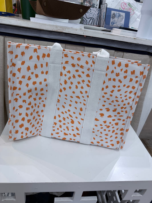 Last Chance Orange Spot Tote Bag