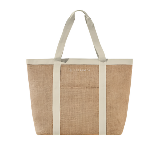 Keepcool Burlap Insulated Tote