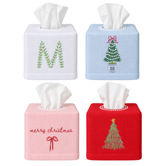 Linen Tissue Box Cover
