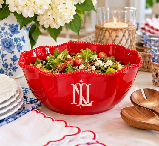 Personalized Melamine Serving Bowl
