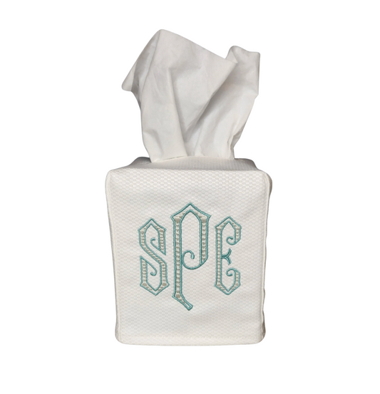 Pique Tissue Box Cover