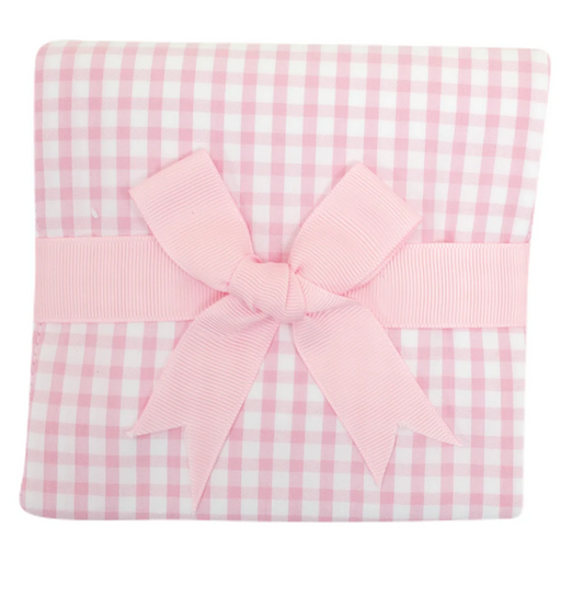 Seersucker Check Fabric Burp Cloth
