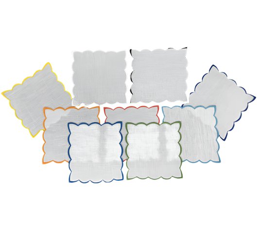 Scallopped Cocktail Napkins