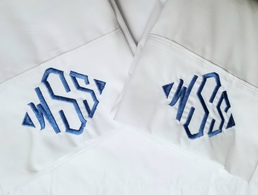 Monogrammed Pillow Cases (Set/2)