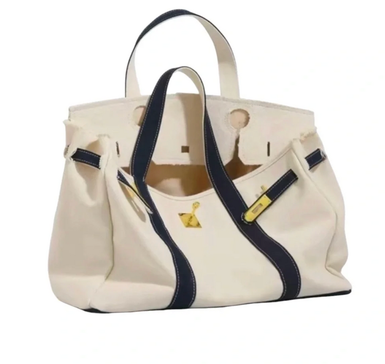 Personalized Canvas Lock Tote
