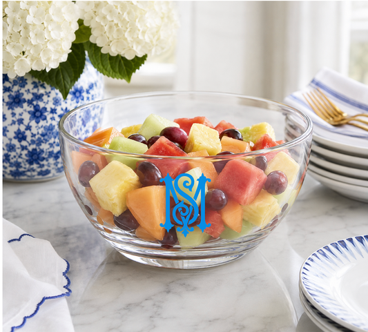 Personalized Thick Acrylic Round Serving Bowl