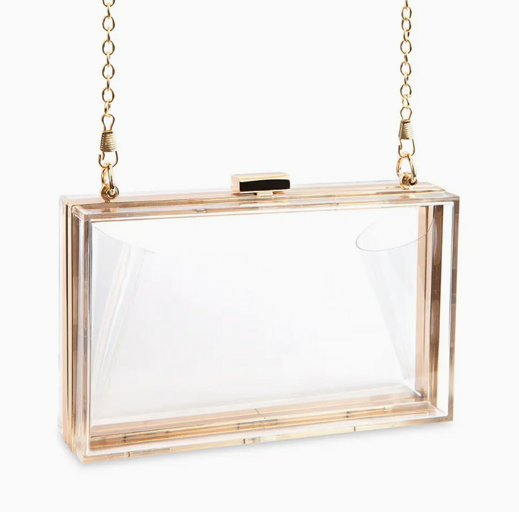 ACRYLIC BOX CLUTCH