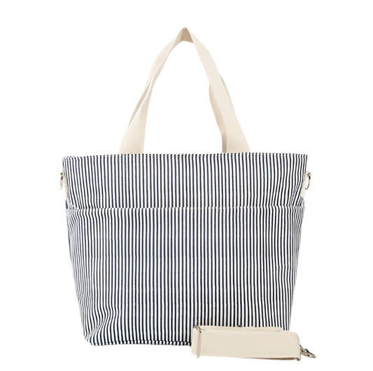 Stripe Cooler Tote