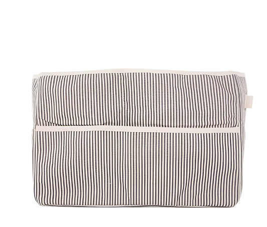 French Stripe Storage Bin