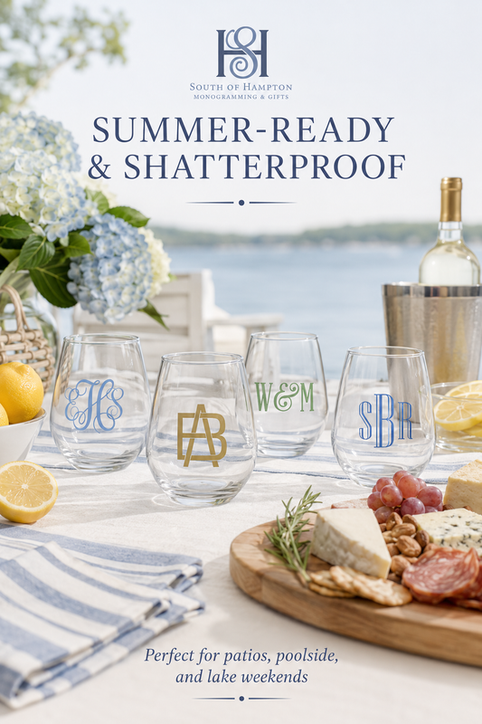 Personalized Acrylic Wine Glasses | Set of 4
