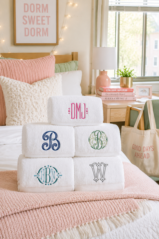 Personalized Towels for Dorm Rooms