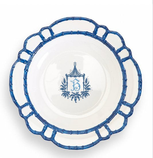 Blue Bamboo Touch Bowl - South of Hampton