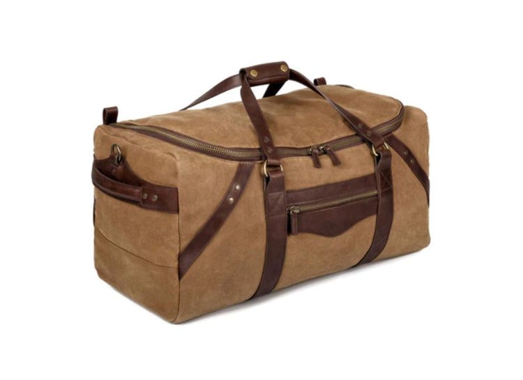 Campaign Waxed Canvas Large Duffle Bag - South of Hampton