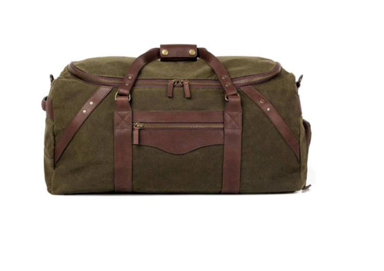 Campaign Waxed Canvas Large Duffle Bag - South of Hampton