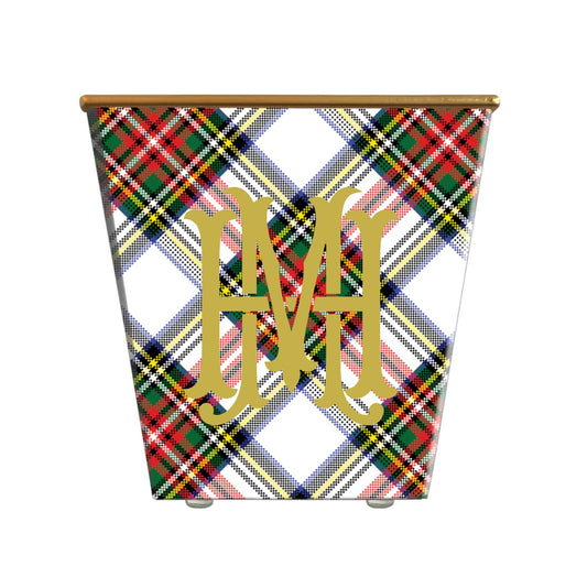 Christmas Candle In Cache Pot - South of Hampton