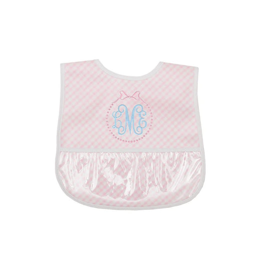 Gingham Wipeable Bib - South of Hampton