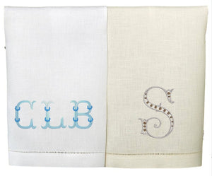 GUEST Towels (Set of 2/Monogrammed) - South of Hampton