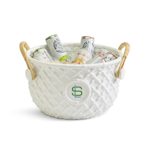 Hampton Faux Bamboo Party Bucket - South of Hampton