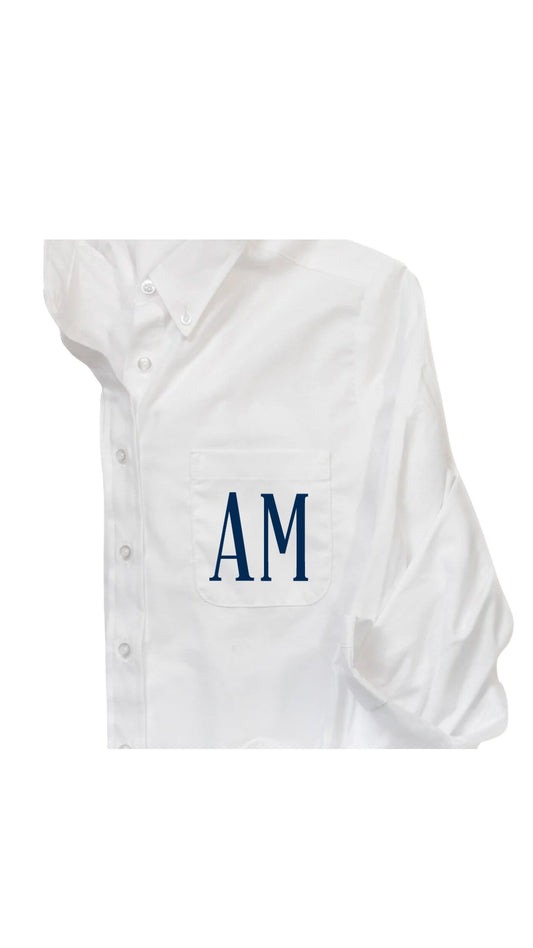 Oversized Button Down Poplin Shirt - South of Hampton