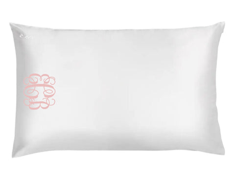 Satin Pillowcase With Envelope Closure - White - South of Hampton