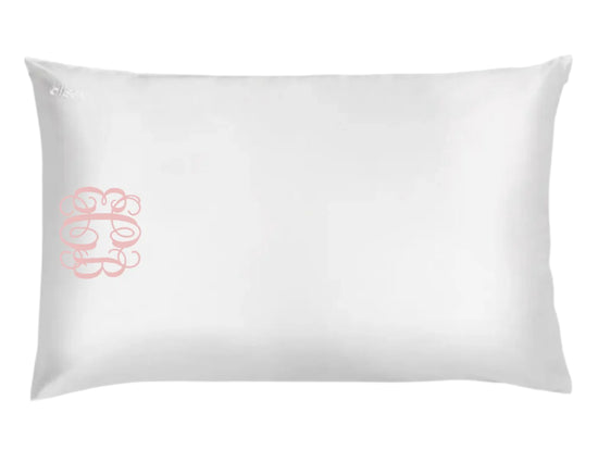 Satin Pillowcase With Envelope Closure - White - South of Hampton